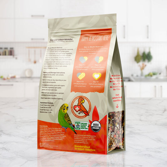 Blissful Balance Organic Parrot Food