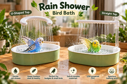 Splash Paradise Bird Bath with Shower